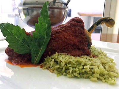 Image of Stuffed Poblanos with Black Beans and Cheese