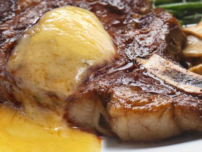 Image of Broiled Bone-In Rib Eye Steak with Bearnaise Sauce