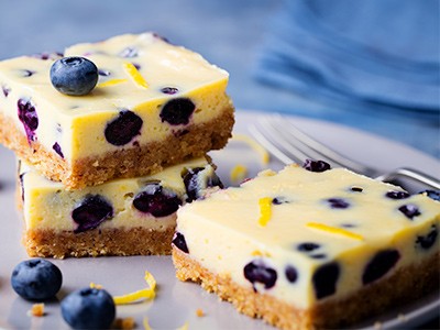Image of Blueberry Lemon Cake with Lemon Cream Cheese Frosting