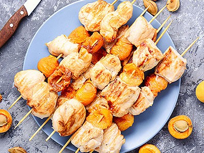 Image of Rabbit and Apricot Skewers