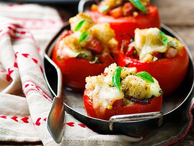 Image of Italian Cheese Stuffed Roma Tomatoes