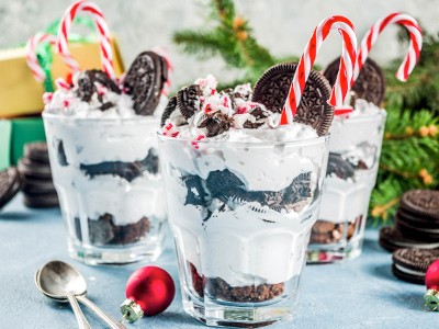 Image of Chocolate Candy Cane Cheesecake