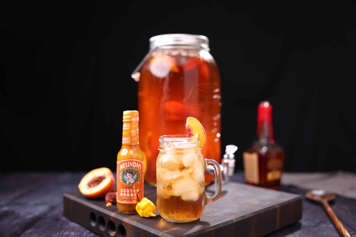 Scotch Bonnet Bourbon Peach Tea