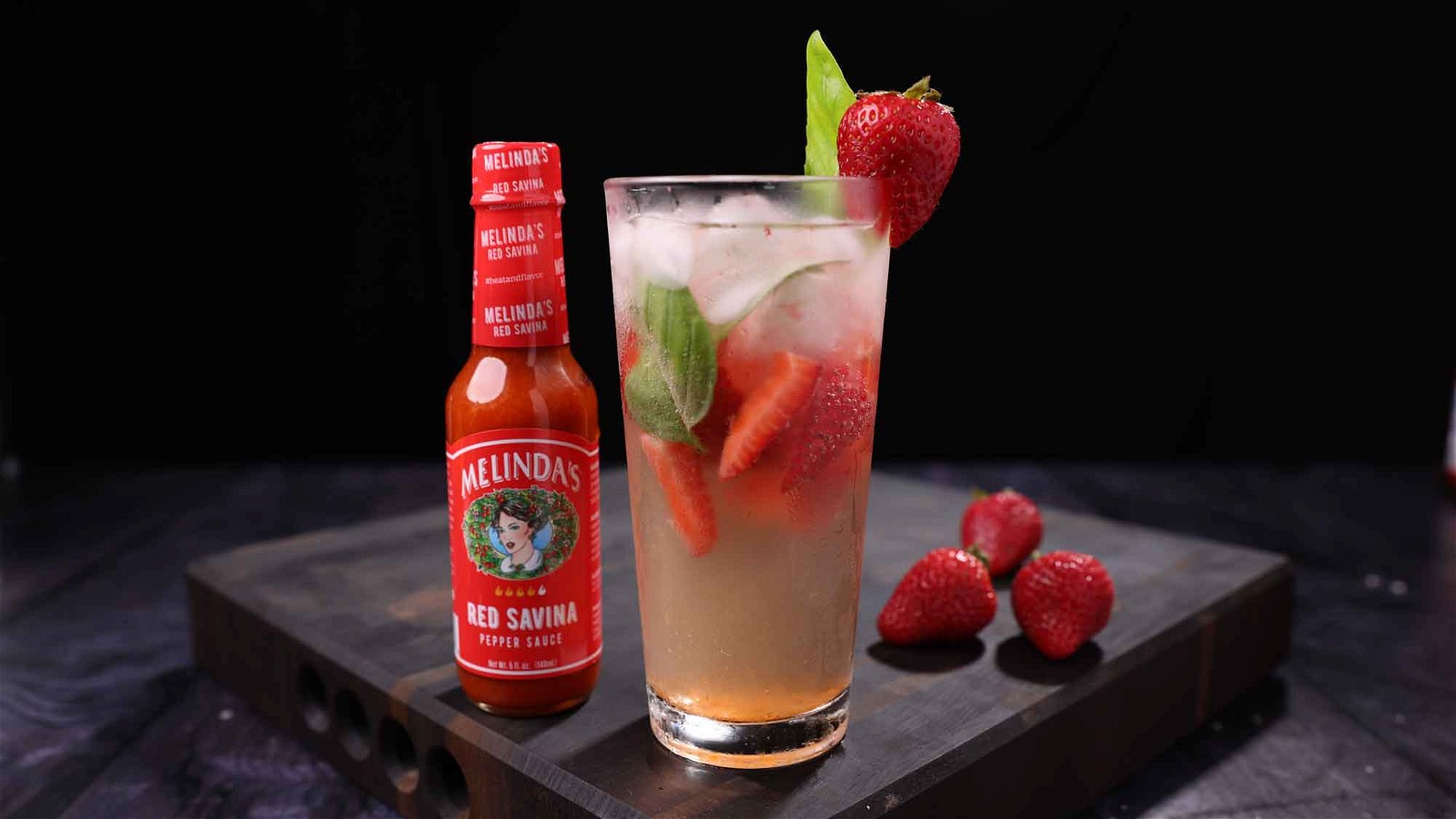 Image of Red Savina Strawberry Basil Hard Seltzer