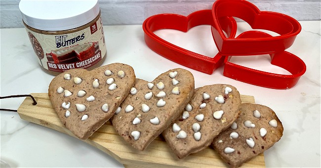 Image of Valentine's FIt Butters Red Velvet Cheesecake Cookies