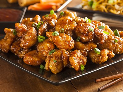 Image of Orange Chicken With Snap Peas