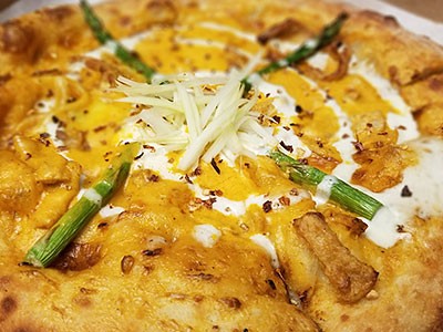 Image of Asparagus & Sweet Potato Pizza