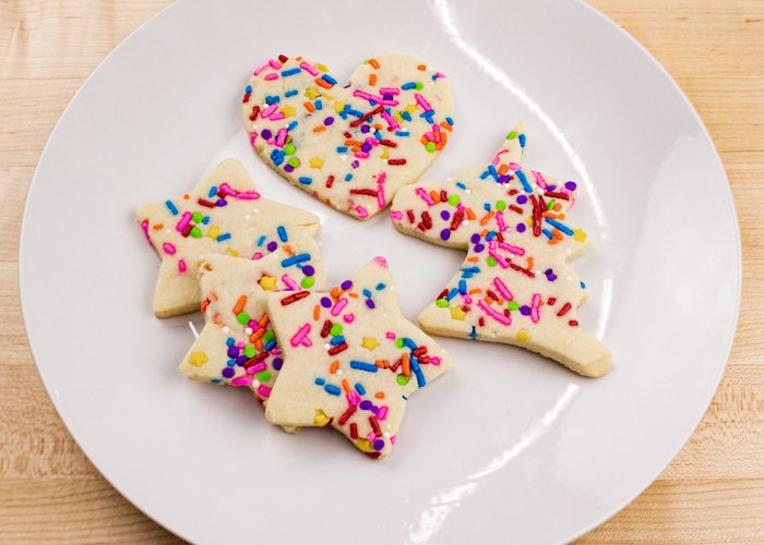 Image of Bake! The sprinkles will add a splash of color to your cookies, and these treats will look great plain or iced.