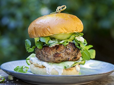Image of Lamb Burgers with Mint Sauce