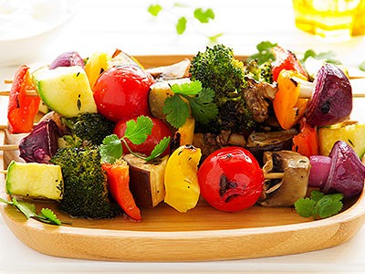 Image of Rainbow Veggie Skewers