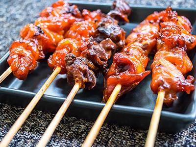 Image of Soy-Glazed Chicken Yakitori