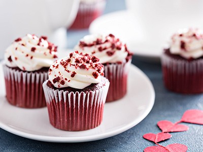 Image of Red Velvet Cupcakes with Cream Cheese Frosting