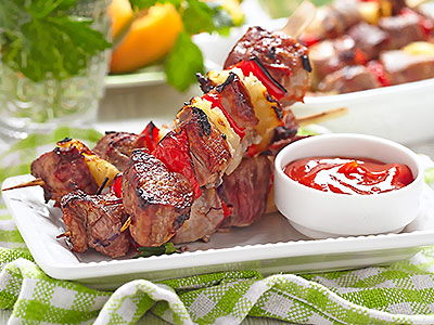 Pork and Pineapple Kabobs