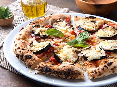 Image of Eggplant Parmigiana Pizza