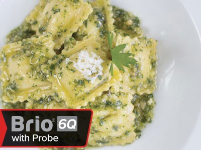 Image of Air Fried Spinach Ravioli With Pesto Sauce