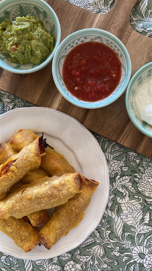 Image of Oven-Baked BBQ Taquitos