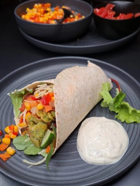 Moderne schwäbische Wraps
