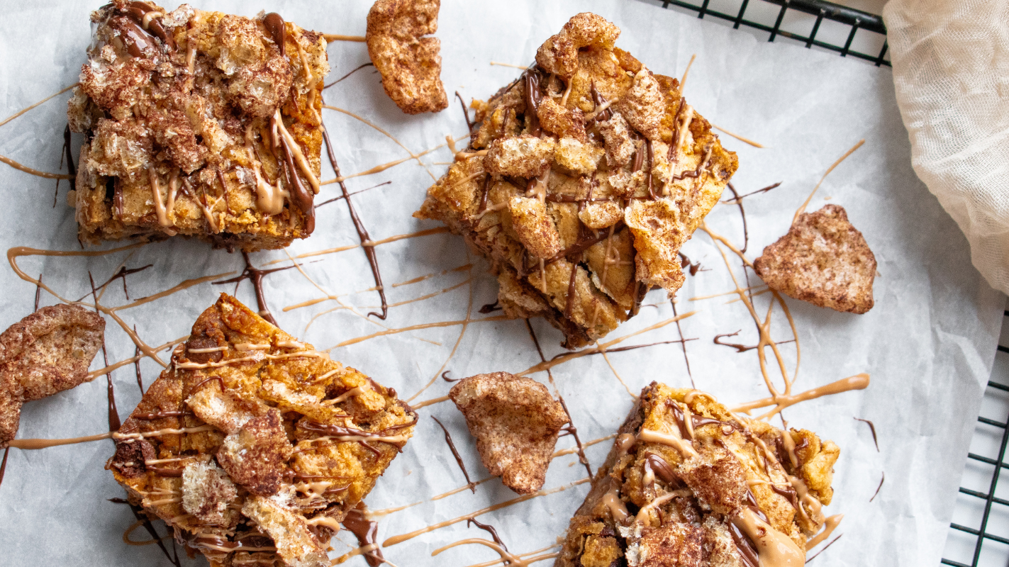 Image of Hogs Heaven Chocolate Caramel Pork Rind Cookie Bars 