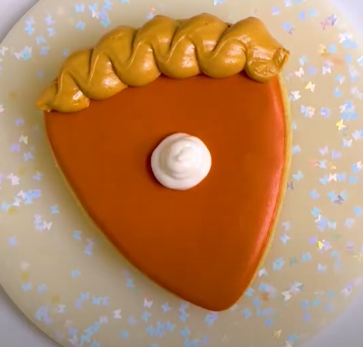Image of Cookie Cutter Flip: Decorate the Candy Corn Shape as a Pumpkin Pie Slice