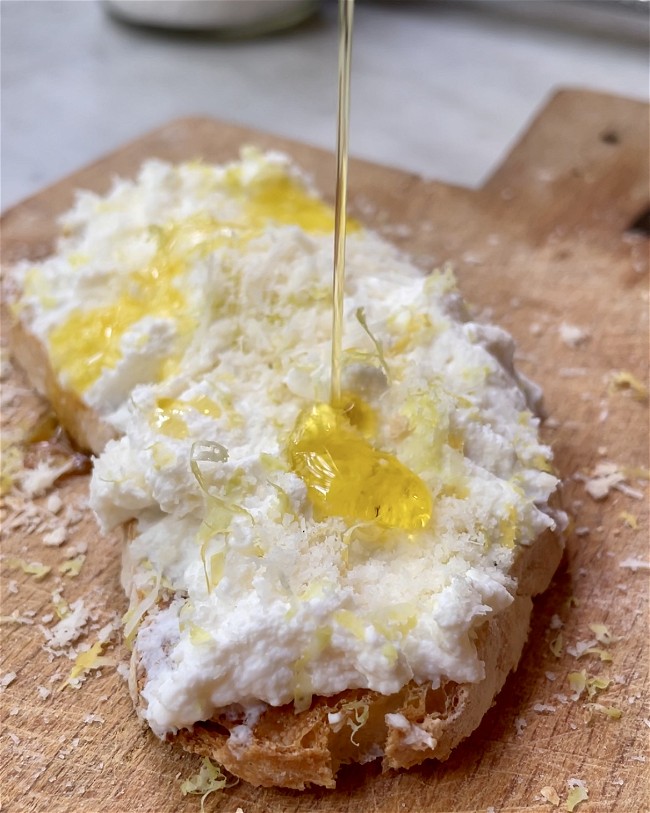 Image of Ricotta with Lemon, Parmigiano, & Extra Virgin Olive Oil