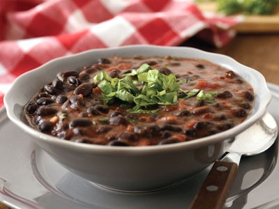 Image of Black Bean Soup with Toasted Cumin & Cilantro
