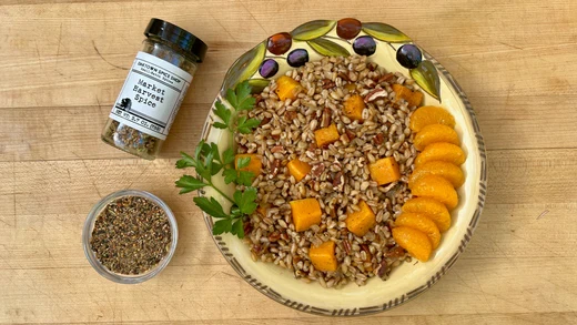 Farro with Butternut Squash, Pecans & Market Harvest Spice