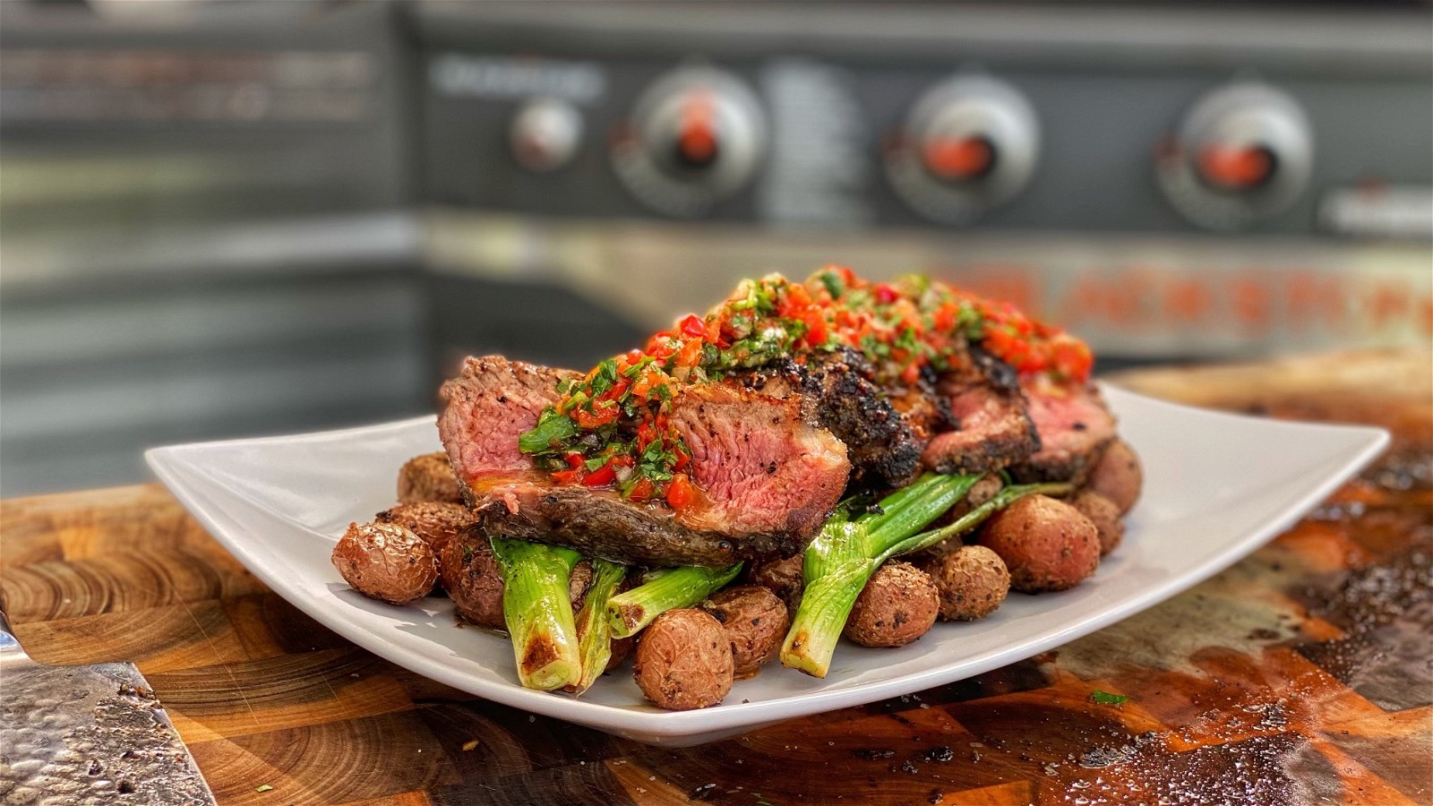 Image of Chimichurri Rojo Steak & Potatoes