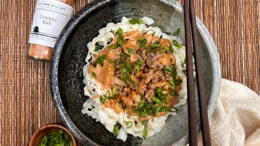 Ground Lamb Noodles