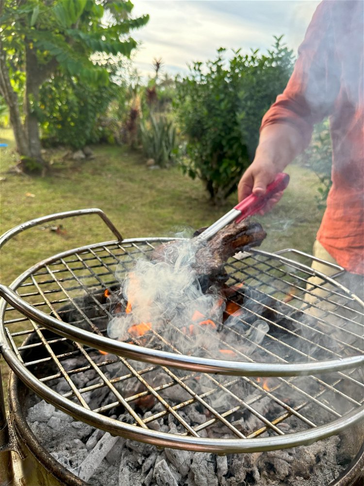 Image of When your grill or mesh is very hot, place the...