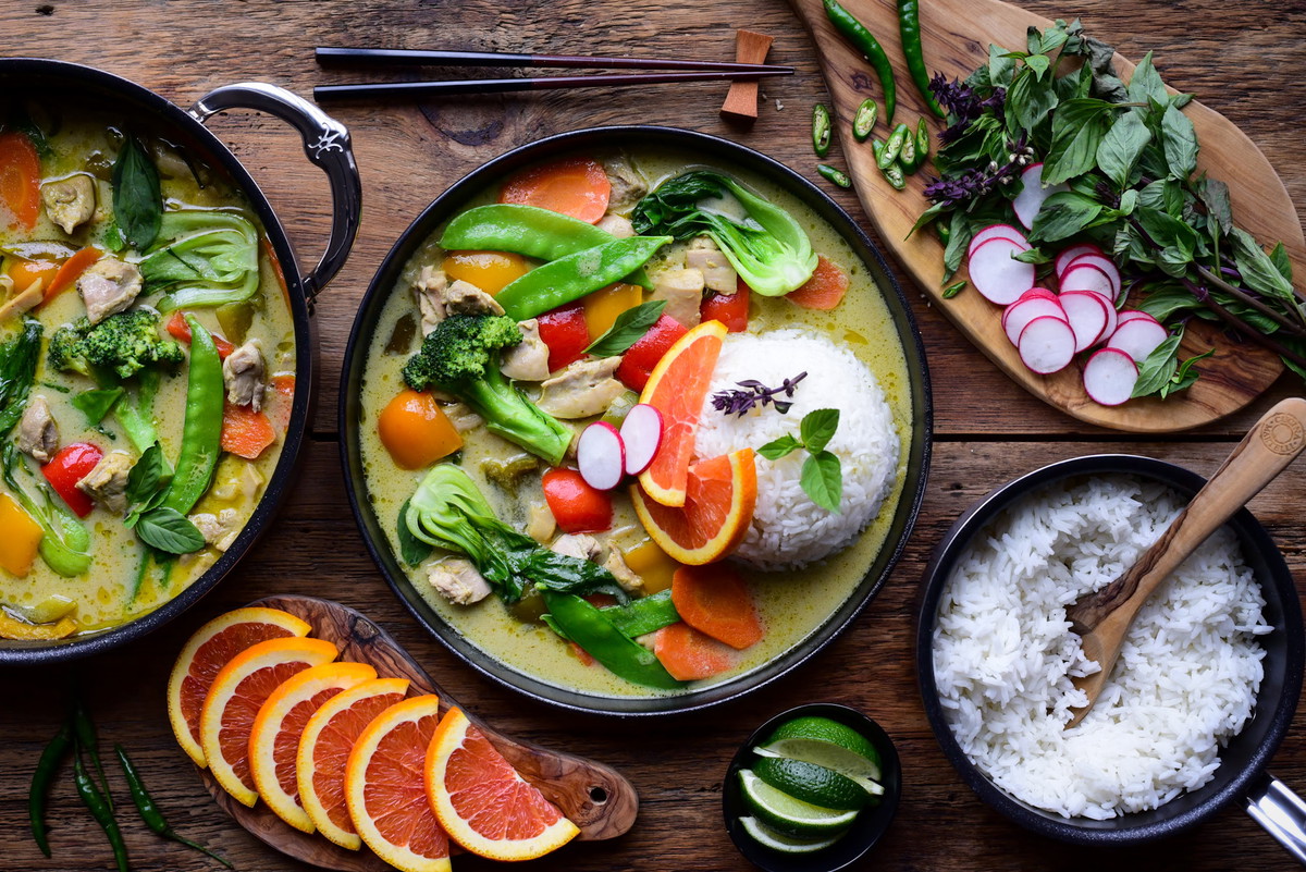 Thai Green Curry Chicken & Vegetables