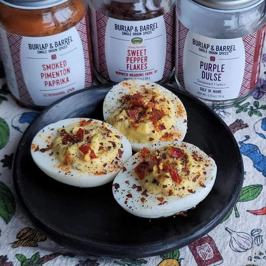 Dulse Deviled Eggs