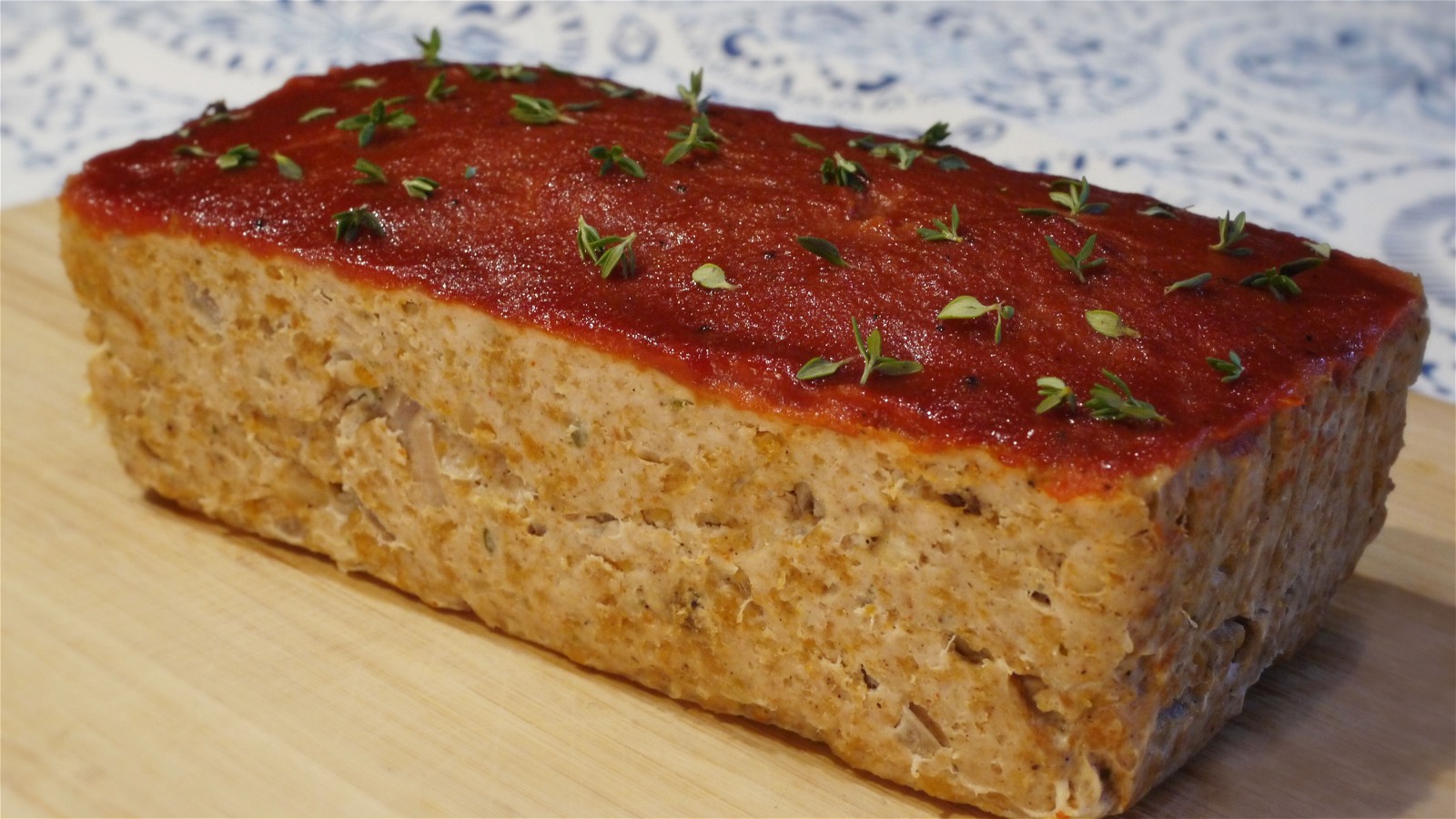 Image of Turkey Meatloaf with Toasted Pine Nuts, Raisins & Tomato-Dijon Glaze