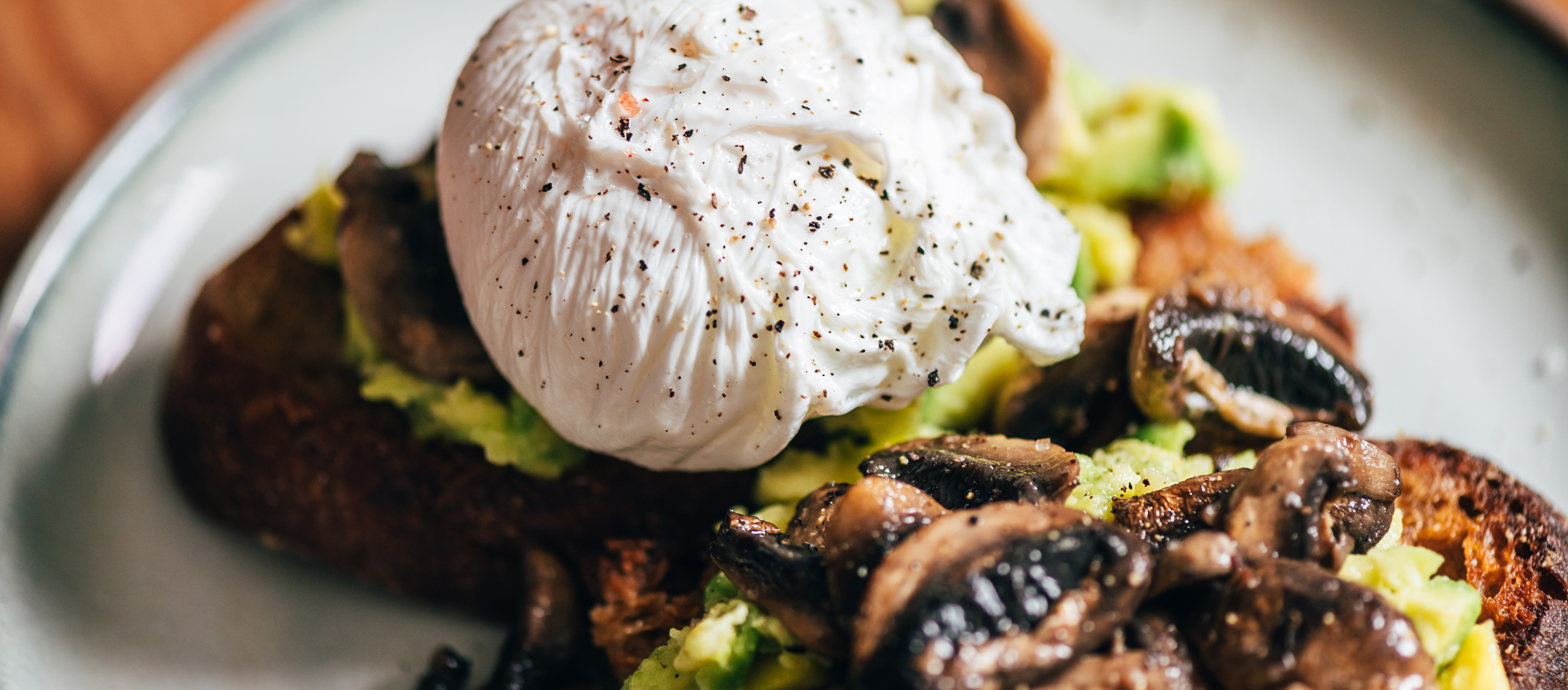 Image of Mushroom & Onion Avocado Toast