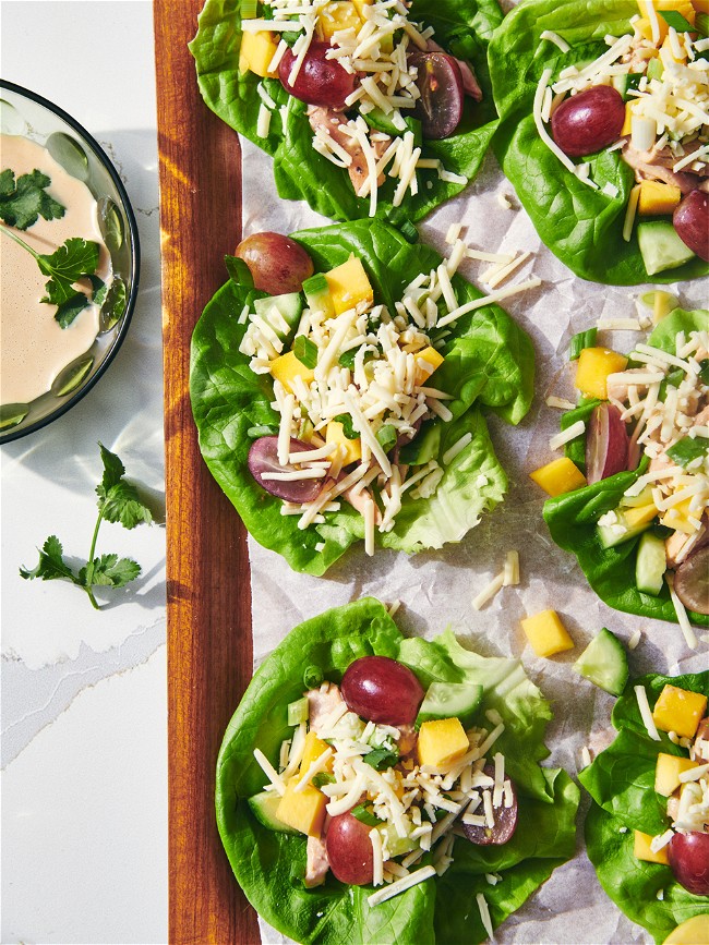 Image of Asian Chicken & Cheddar Lettuce Wraps