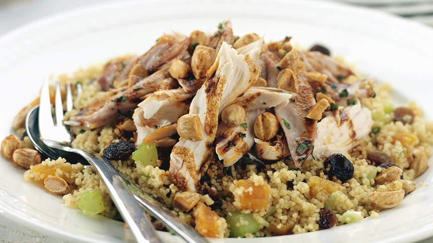 Image of Smoked Chicken with Moroccan Couscous