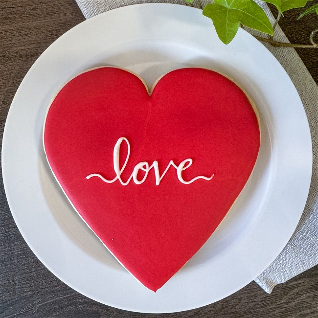 Image of Decorate a Large Heart Cookie