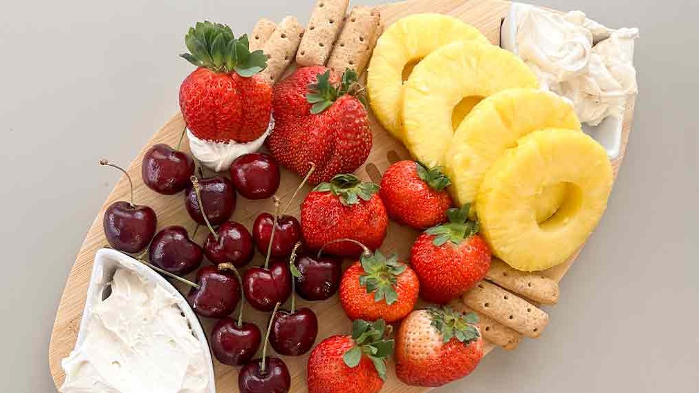 Image of A Super Bowl of Peanut Butter Sweet Cream Fruit Dip