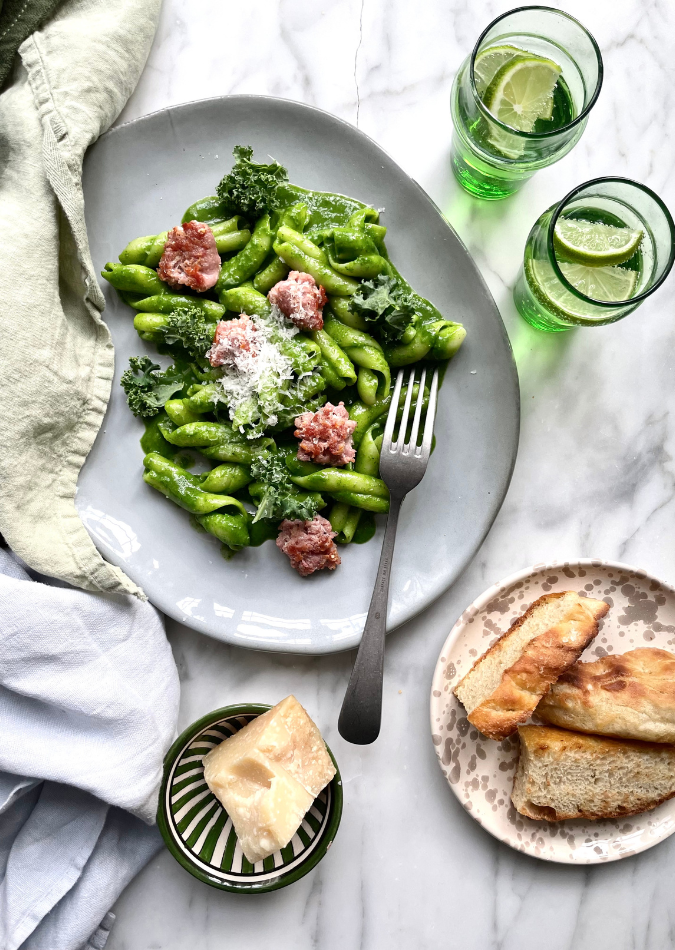 Farverig pastaret