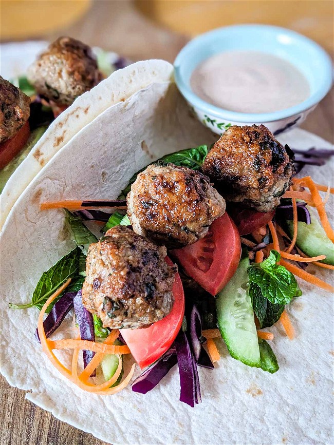Image of Chicken Meatball Wrap