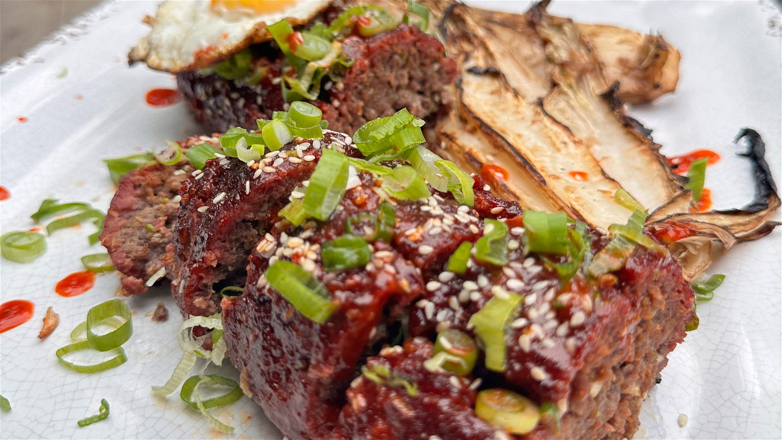 Image of Smoked Korean Meatloaf with Miso Cabbage
