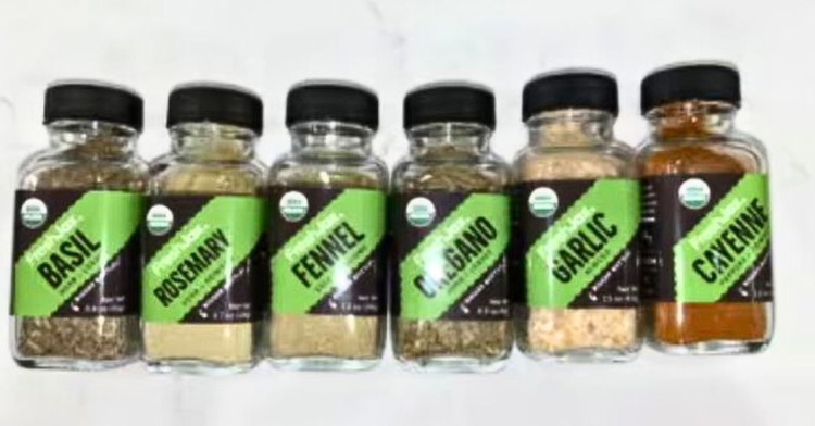Image of In a small bowl combine a pinch of FreshJax Basil, Rosemary, Oregano, Garlic, Cayenne, and Fennel (or use FreshJax Italian Seasoning Blend!). Season Chicken all over with spice blend. Heat a drizzle of olive oil in a large pan over medium-high heat. Add...