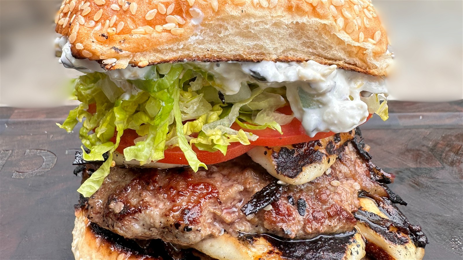 Image of Saganaki Lamb Burger