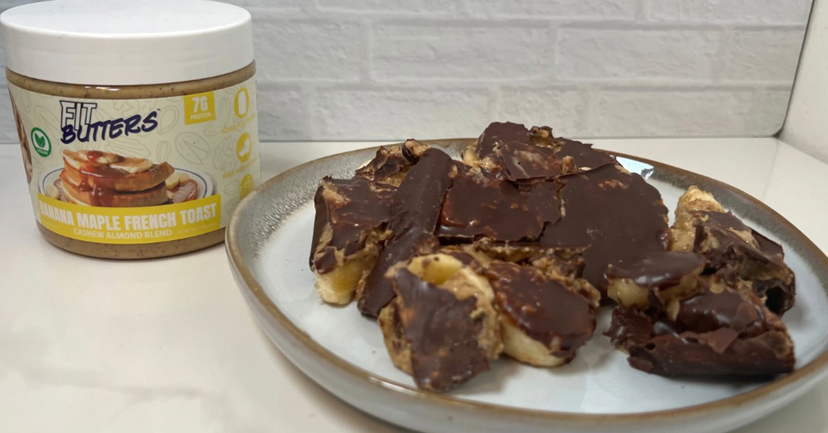 Banana Maple French Toast Fit Butters Chocolate Bark