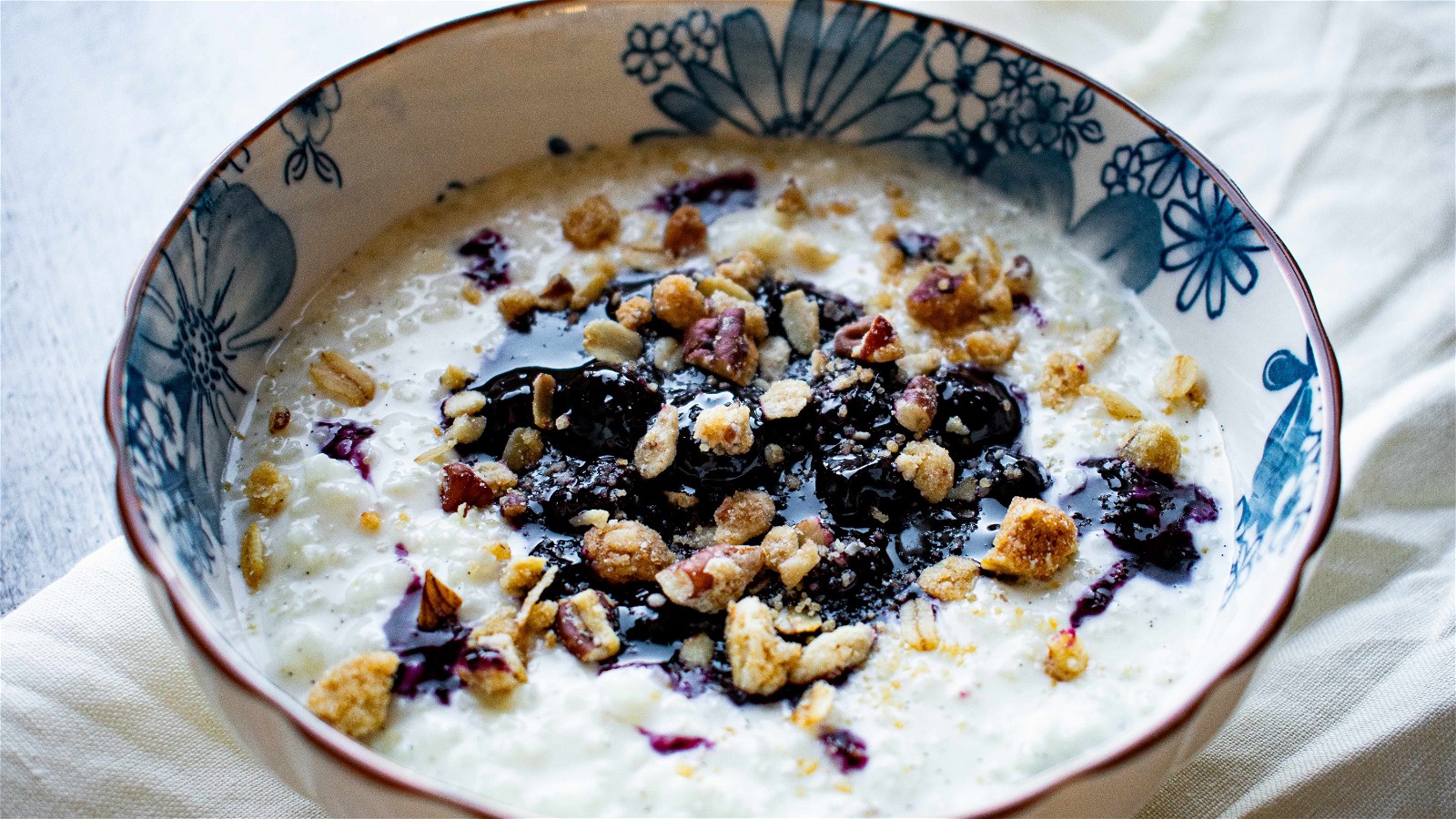 Image of Two Brooks Farm Blueberry Crumble Rice Pudding