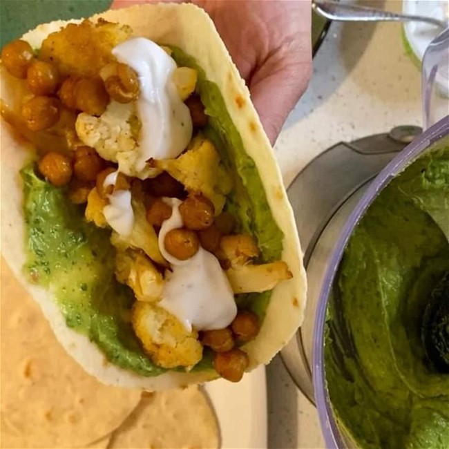 Image of Katie's Roasted Cauliflower & Chickpea Tacos