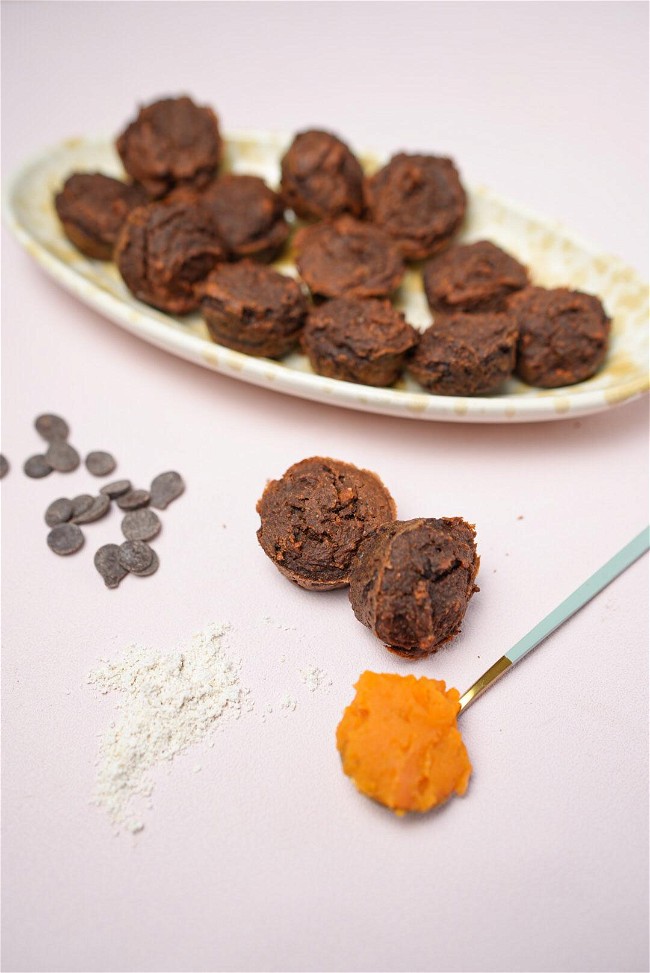 Image of Brownies på sötpotatis och havre