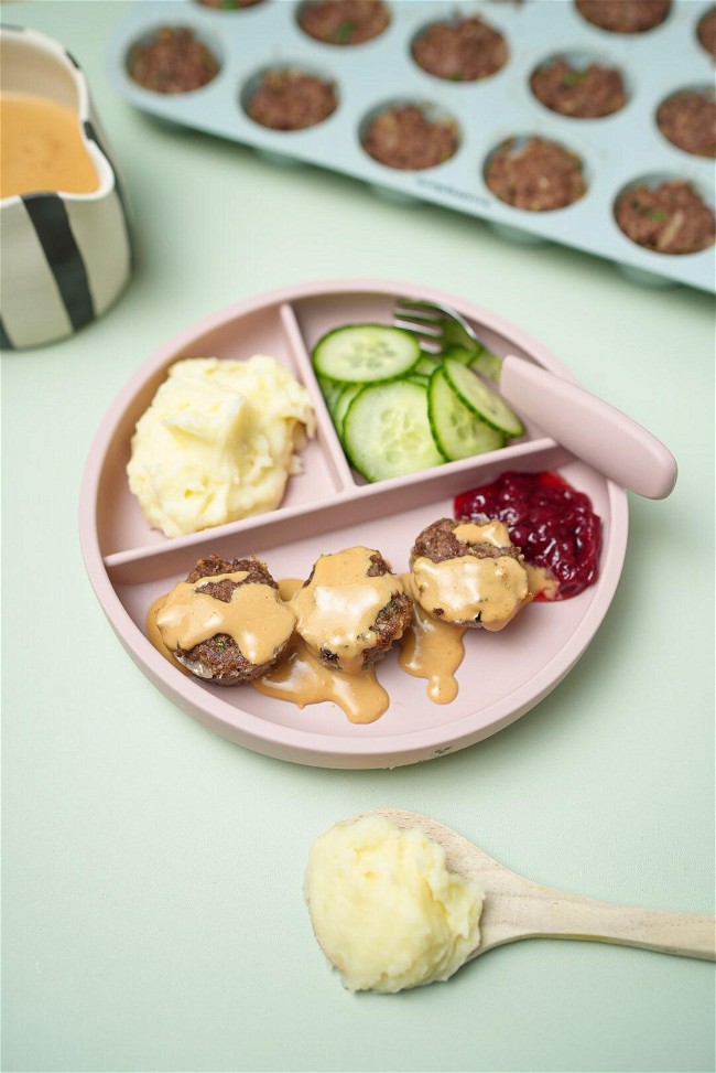 Image of Köttbullar/miniköttfärslimpa i muffinsform