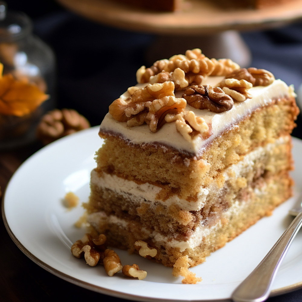 New England Maple-Walnut Cake