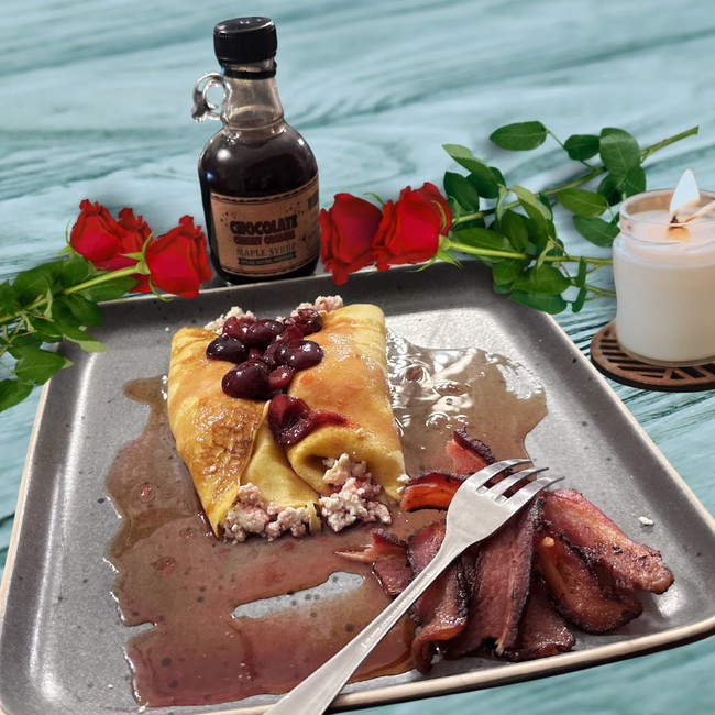 Image of Einkorn Crepes with Wood's Maple Sugar