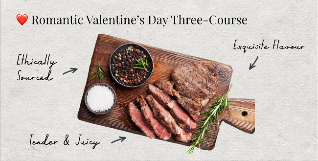 Image of Romantic Valentine's Day Three-Course Meal